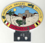 badge Morgan : MOG Belgium Morocco 95
